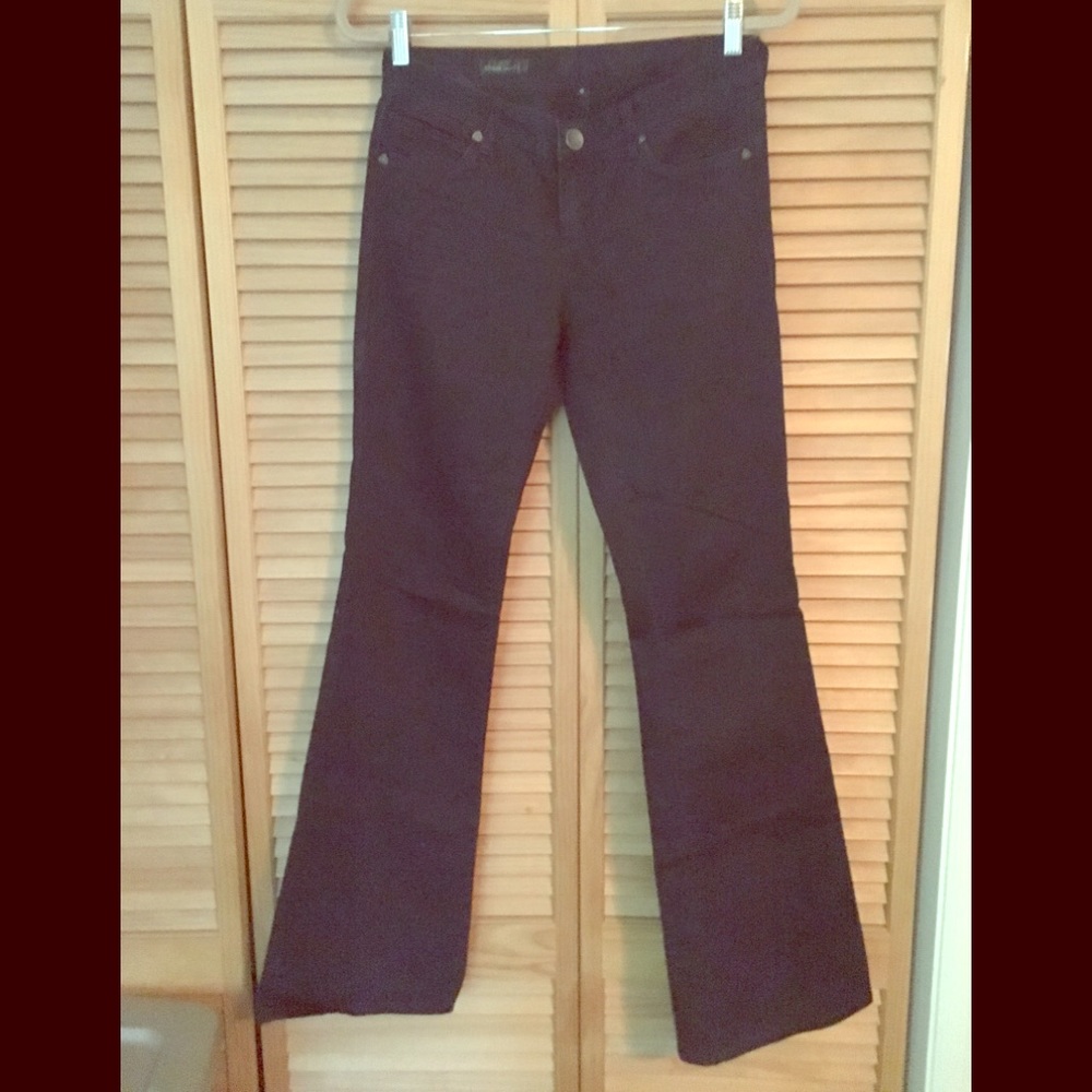 slim boot cut dark wash denim